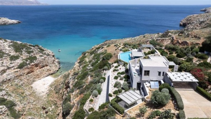 Kokkino Chorio Kreta, Kokkino Chorio: Traumvilla mit makelloser Aussicht mit einer privaten Bucht zu verkaufen Haus kaufen